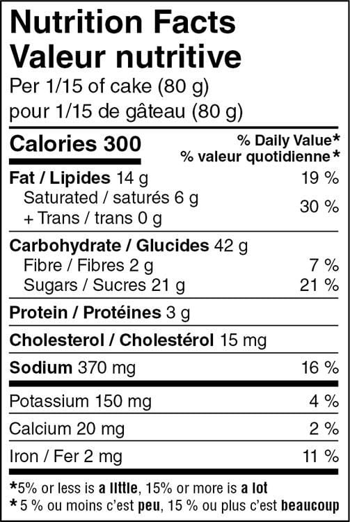 Gâteau feuille Forêt-Noire Mon marché fraîcheur 1,2 kg