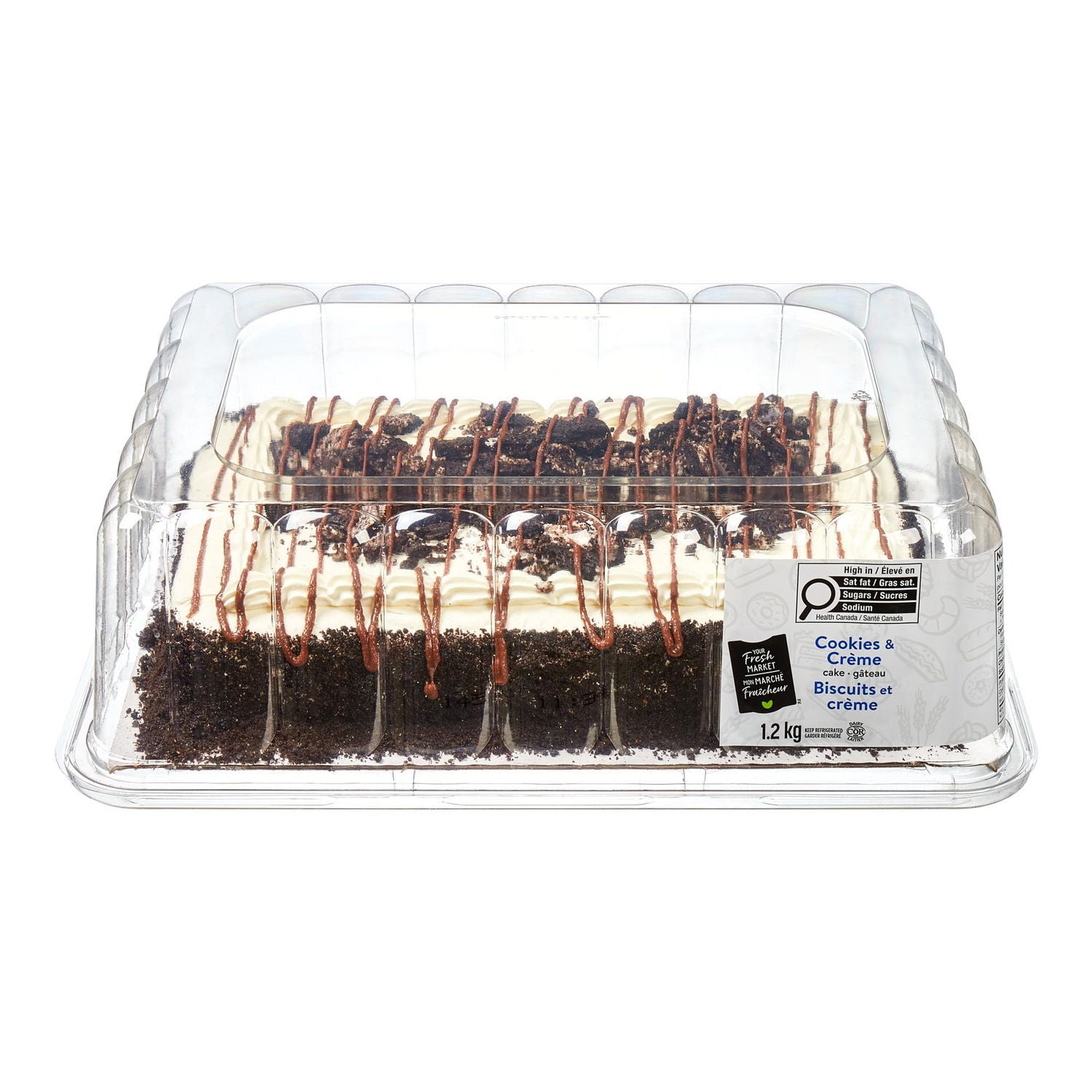 Your Fresh Market Cookies & Crème Slab Cake, 1.2 kg