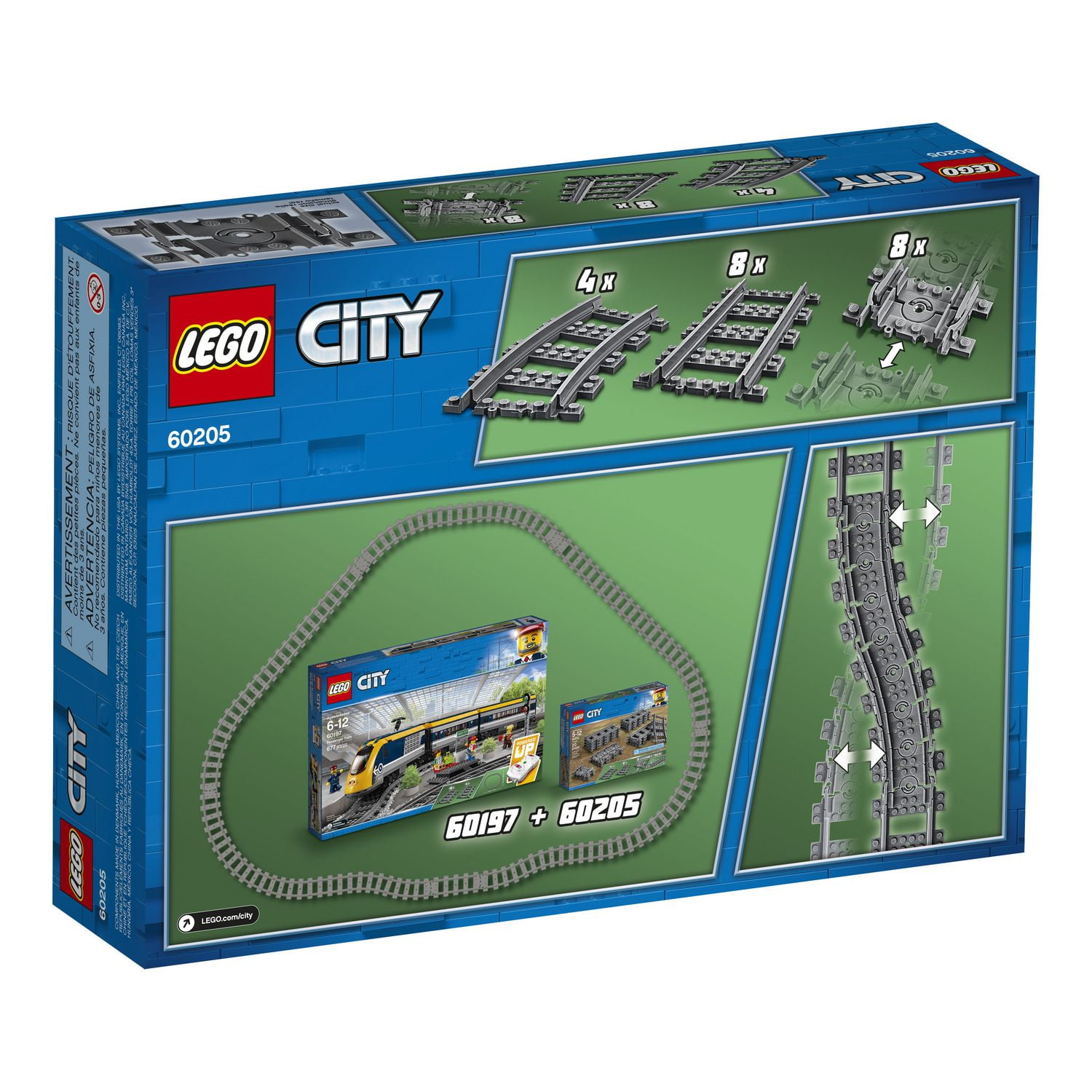 LEGO City Tracks 60205 Building Kit 20 Piece Walmart