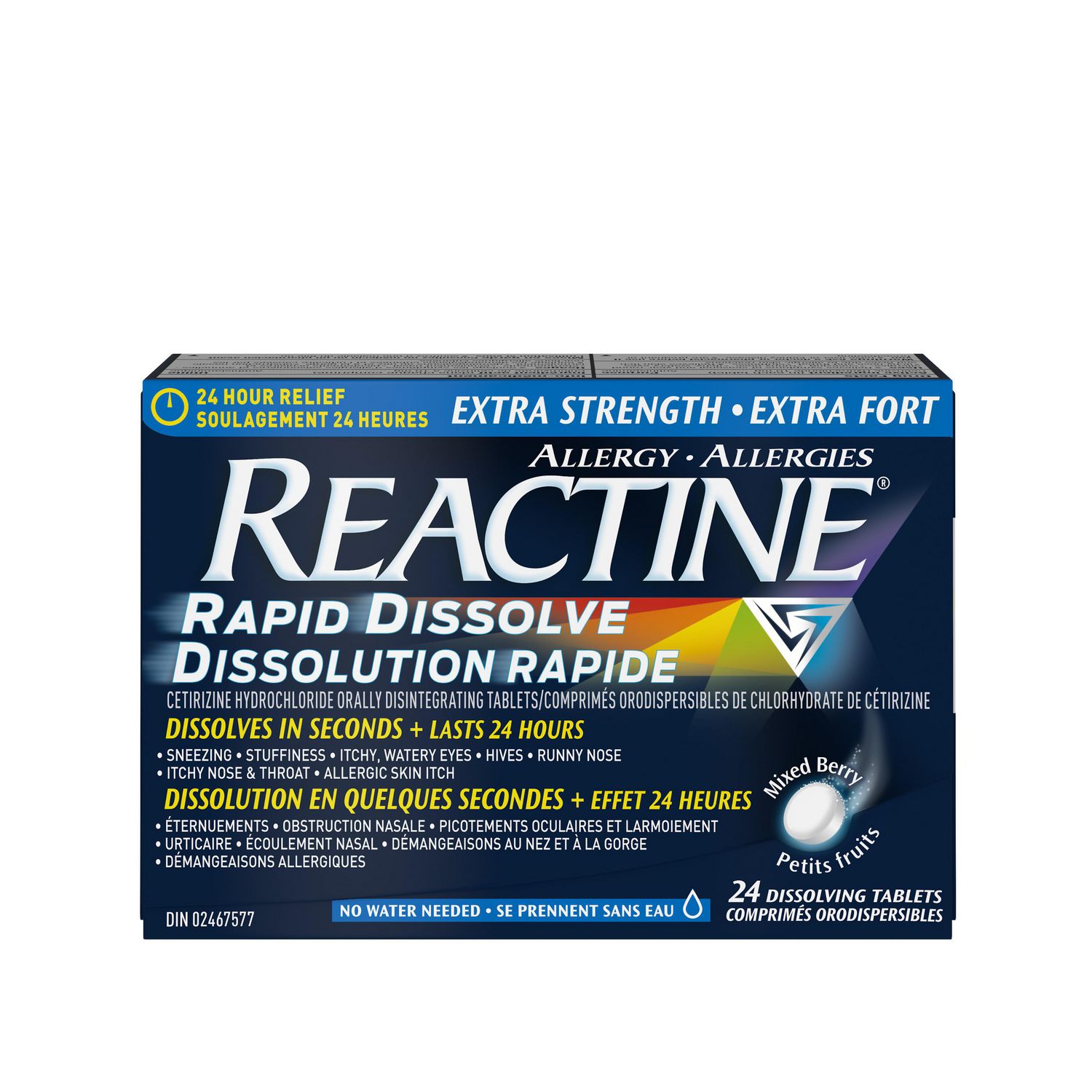Reactine Rapid Dissolve Extra Strength Tablets - For Itchy Eyes