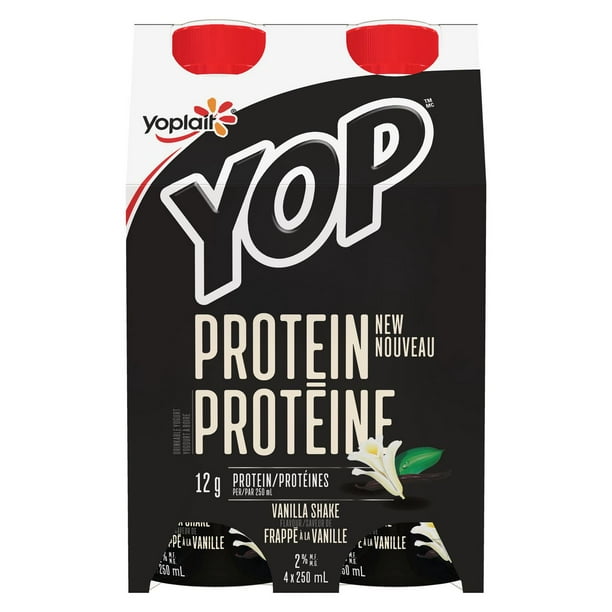Yop by Yoplait Protéine Saveur de Frappé à la Vanille Yogourt à Boire