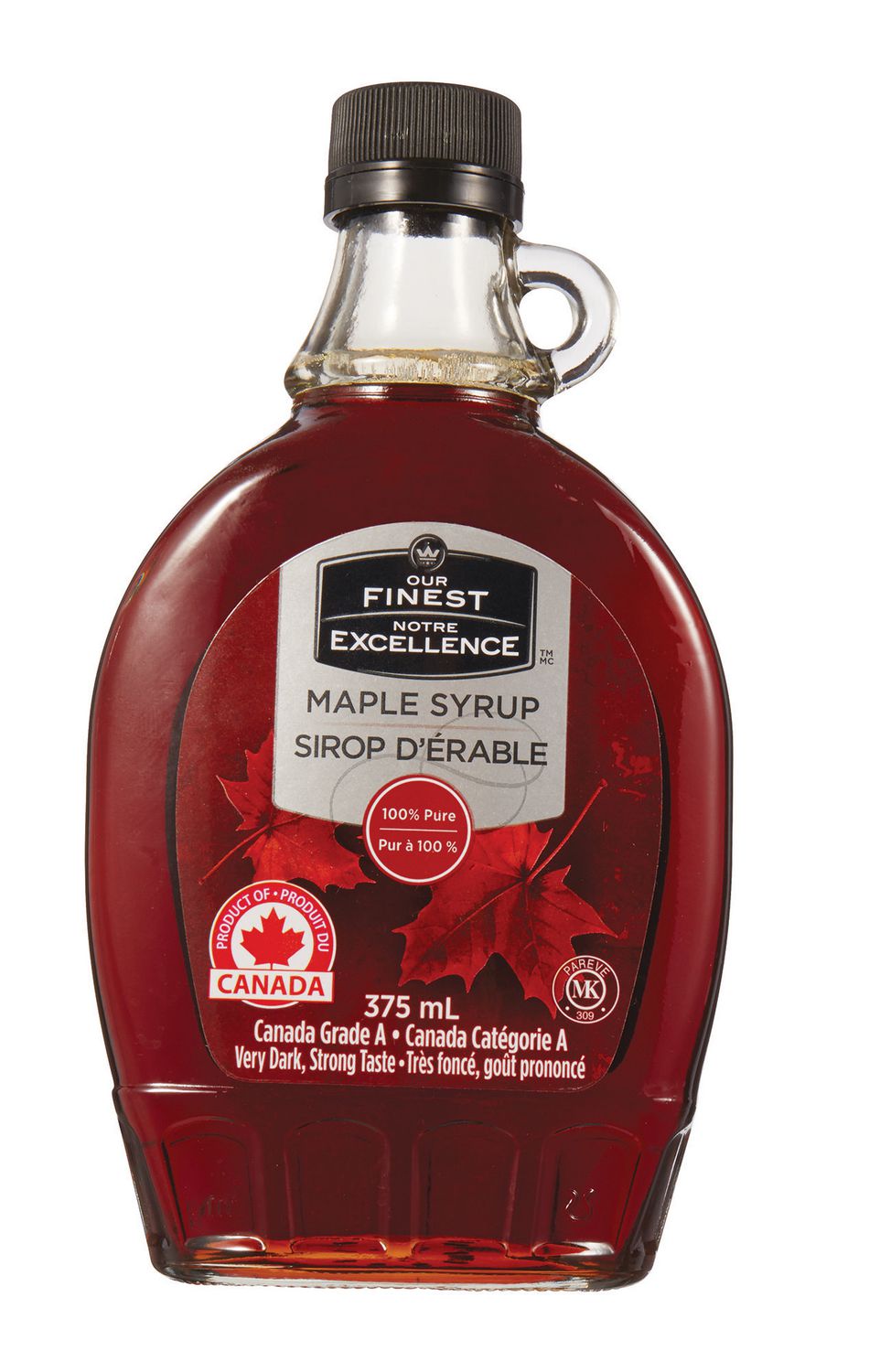 Our Finest 100 Pure Maple Syrup Canada Grade A Very Dark Strong Taste Walmart Canada 9003