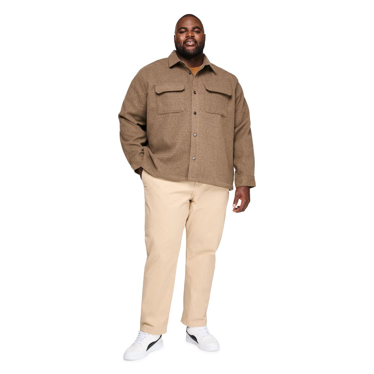 George Big Men's Brushed Overshirt