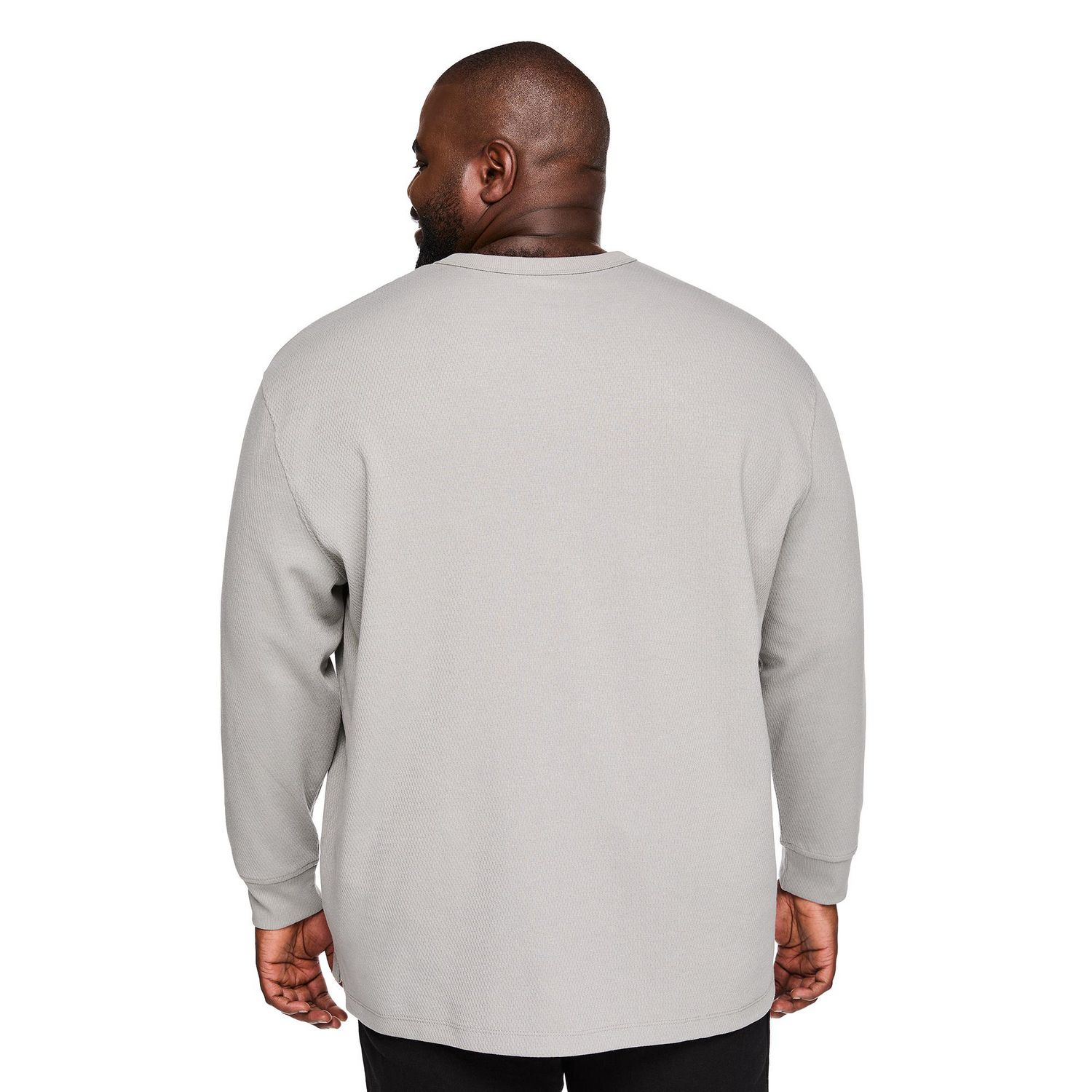 T-shirt texturé à manches longues George Plus pour hommes