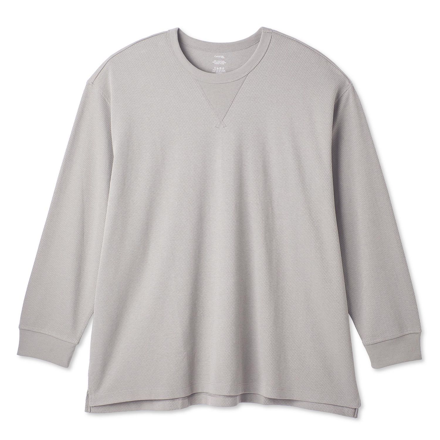 T-shirt texturé à manches longues George Plus pour hommes