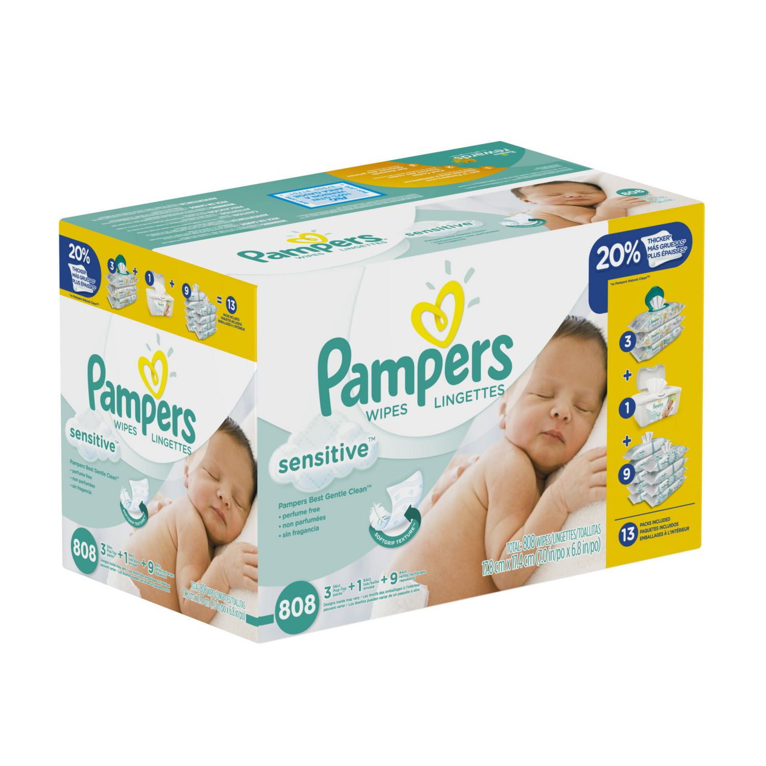 walmart pampers sensitive wipes