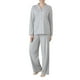 Ens. pyjama George Plus pour femmes à col cranté et manches longues – image 1 sur 3