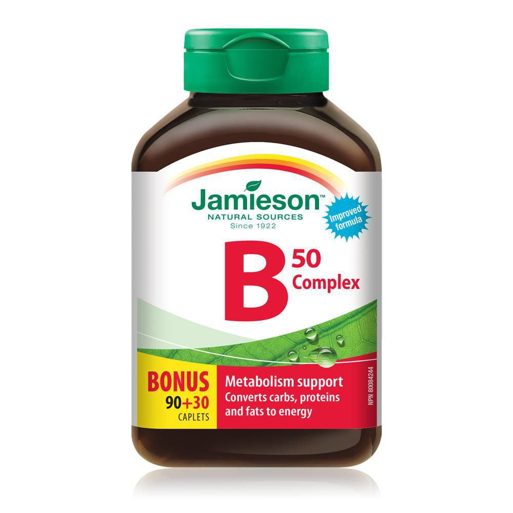 Jamieson Vitamin B Complex 50 Mg Caplets Walmart Canada