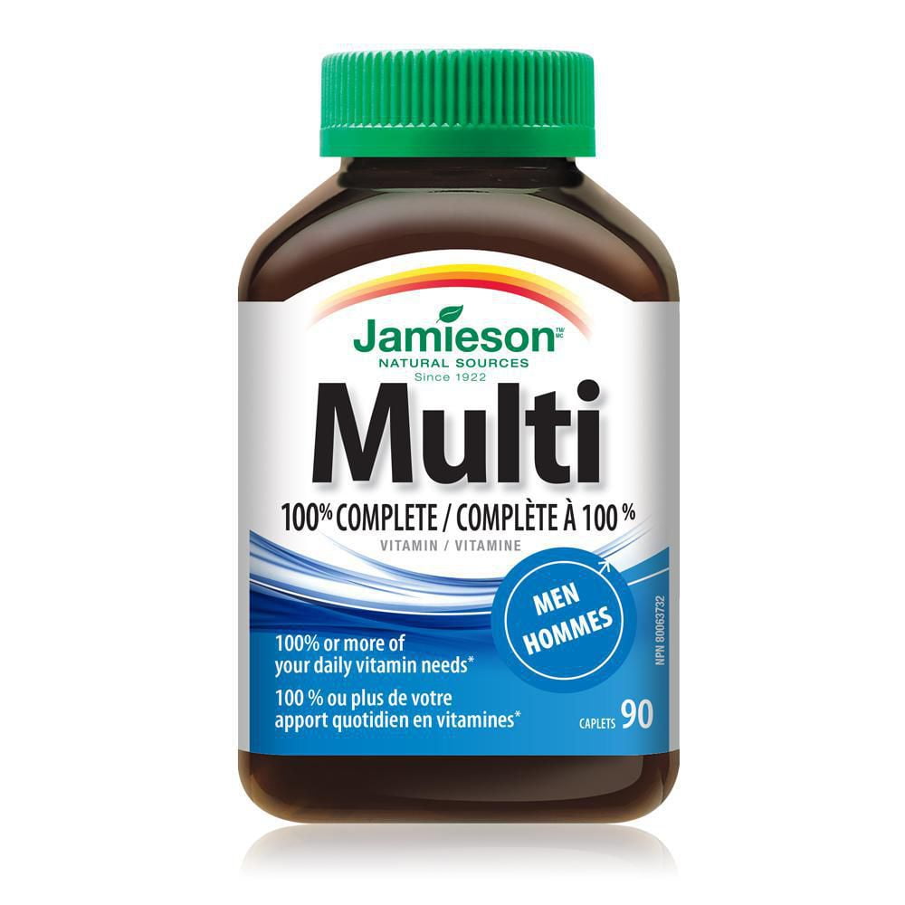 Jamieson Multivitamine Complète à 100% pour Hommes