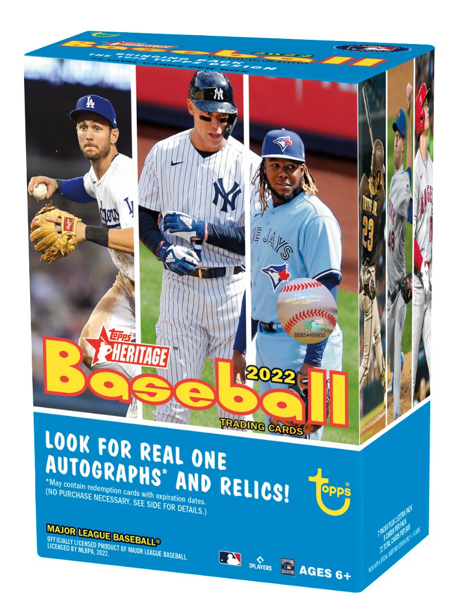 2022 Topps Heritage MLB Baseball Blaster Box | Walmart-exclusive 