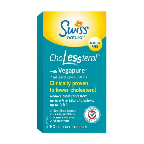 Swiss Herbal Remedies Ltd Swiss Natural™ Vegapure® 650 mg, Suffering from high cholesterol?