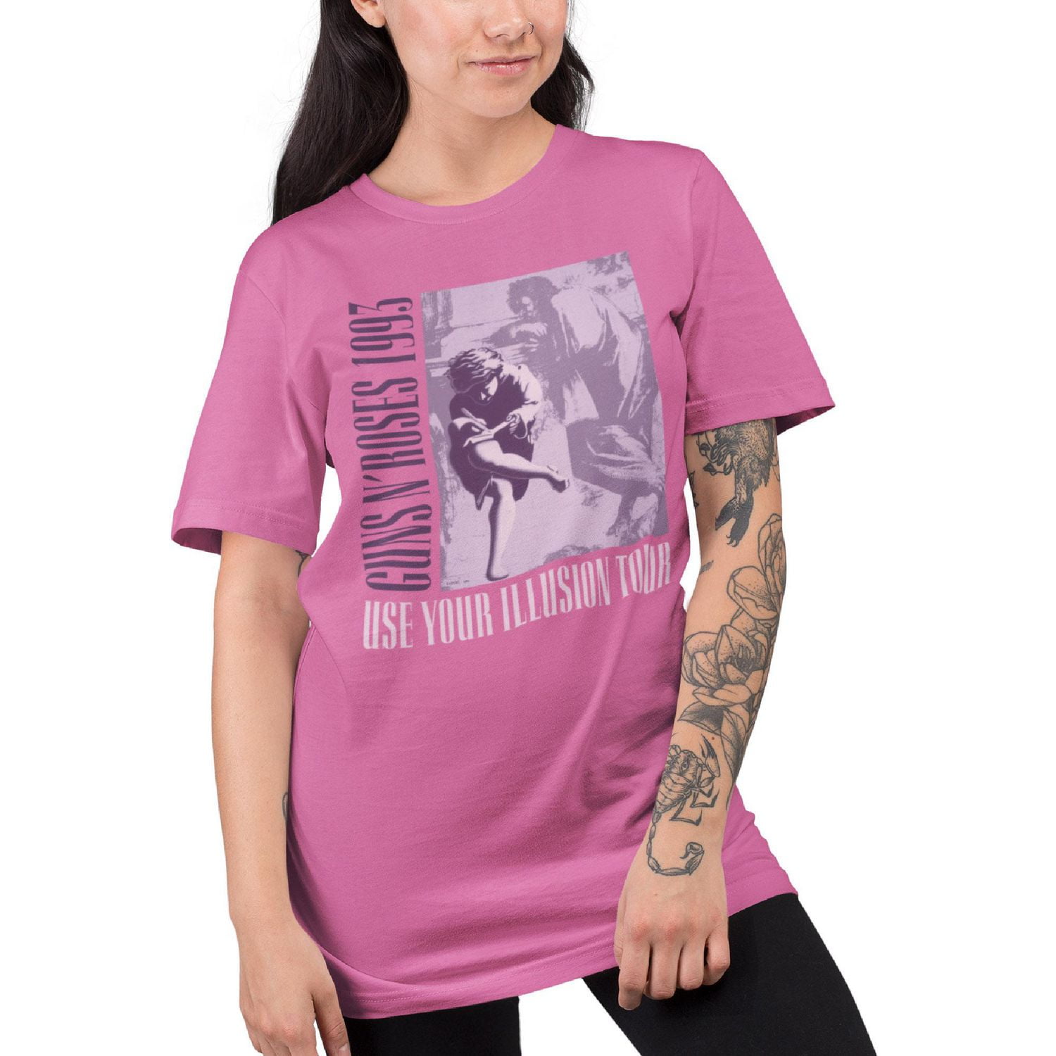 Rolling Stones Tee shirt femme. Ce t-shirt à manches courtes et col rond pour femme peut facilement être porté avec votre jean ou votre bas préféré et