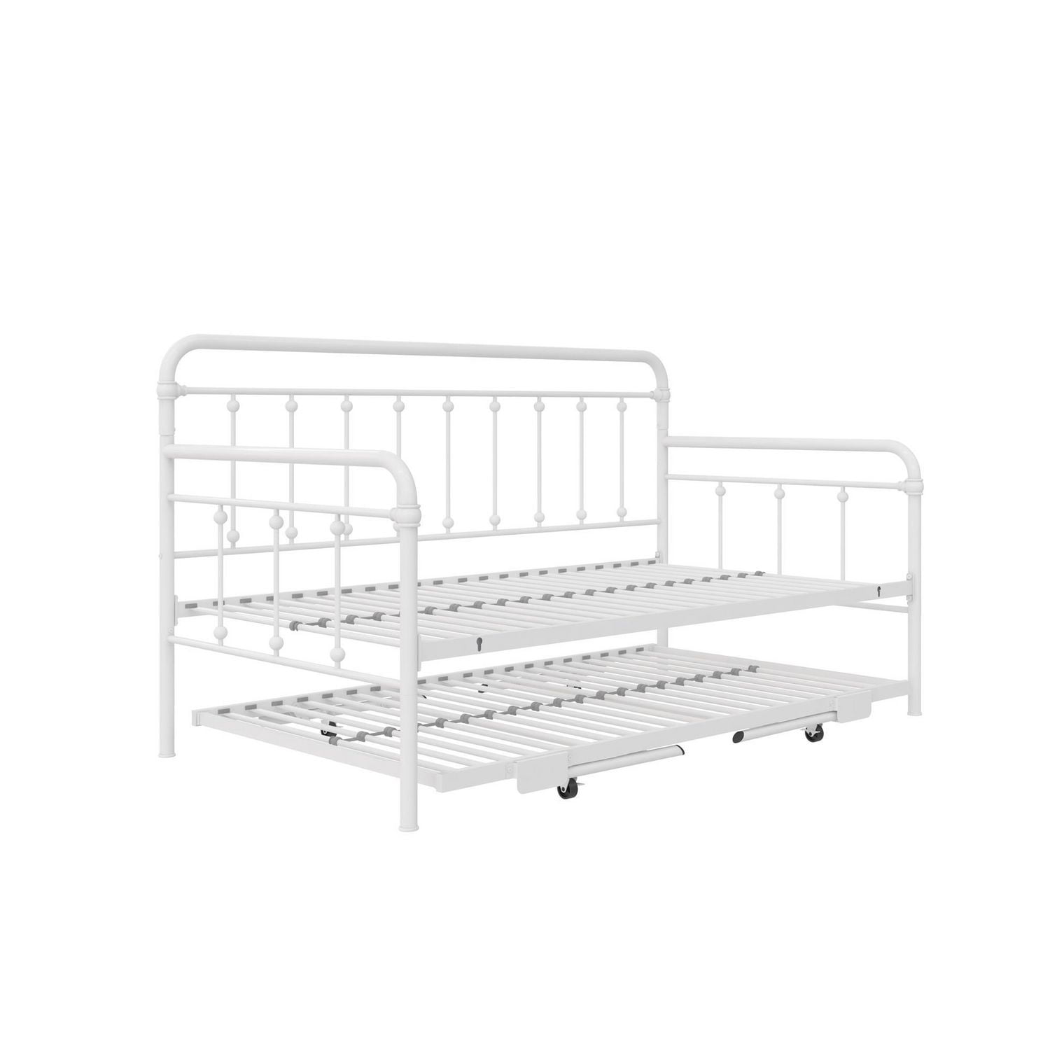 DHP Locky Metal Daybed with Pop Up Trundle Bed Twin Walmart