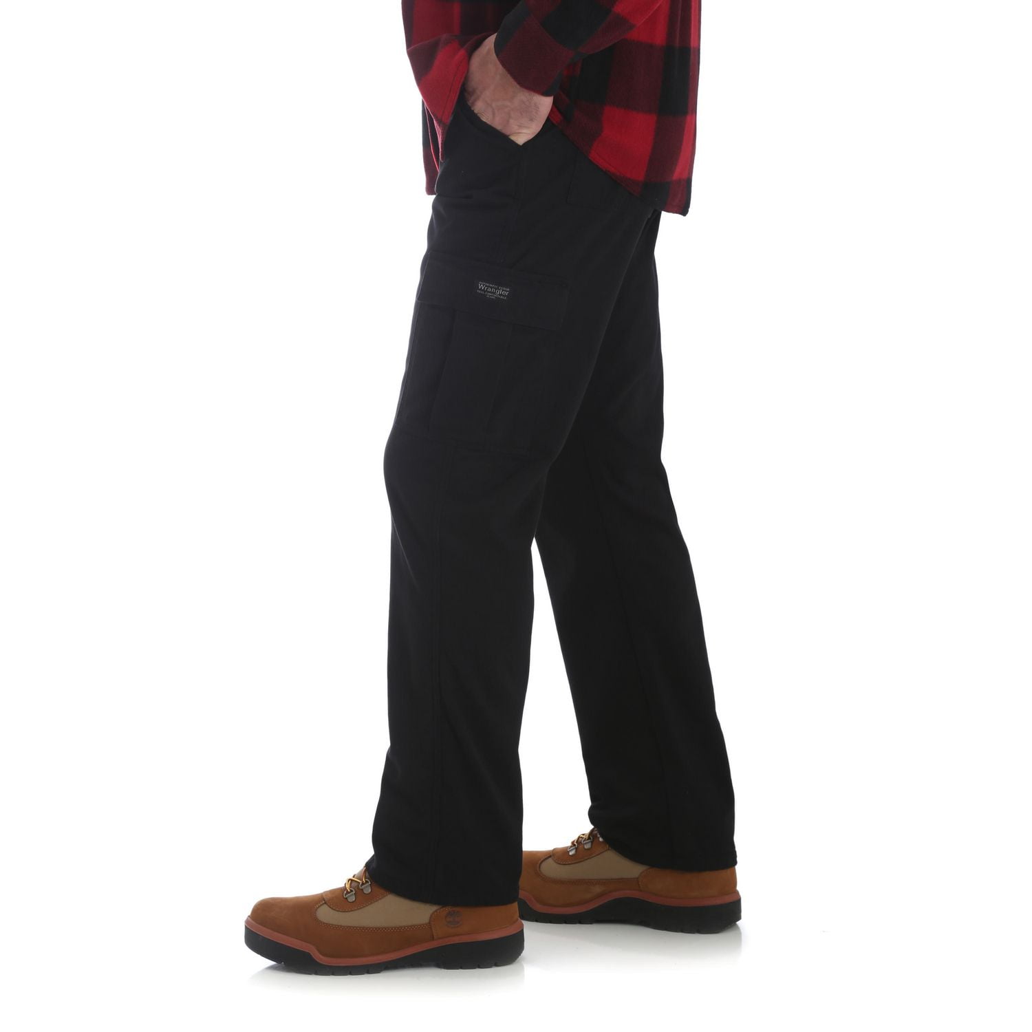 Wrangler All Terrain Gear Pants Mens 36 x 30 Black Fleece Lined ATG New -  Deblu