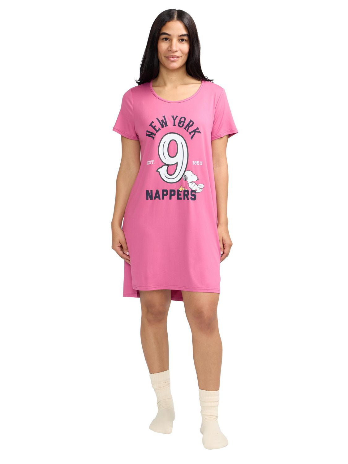 Chemise de nuit à manches courtes pour femmes Peanuts - exclusivité en ligne