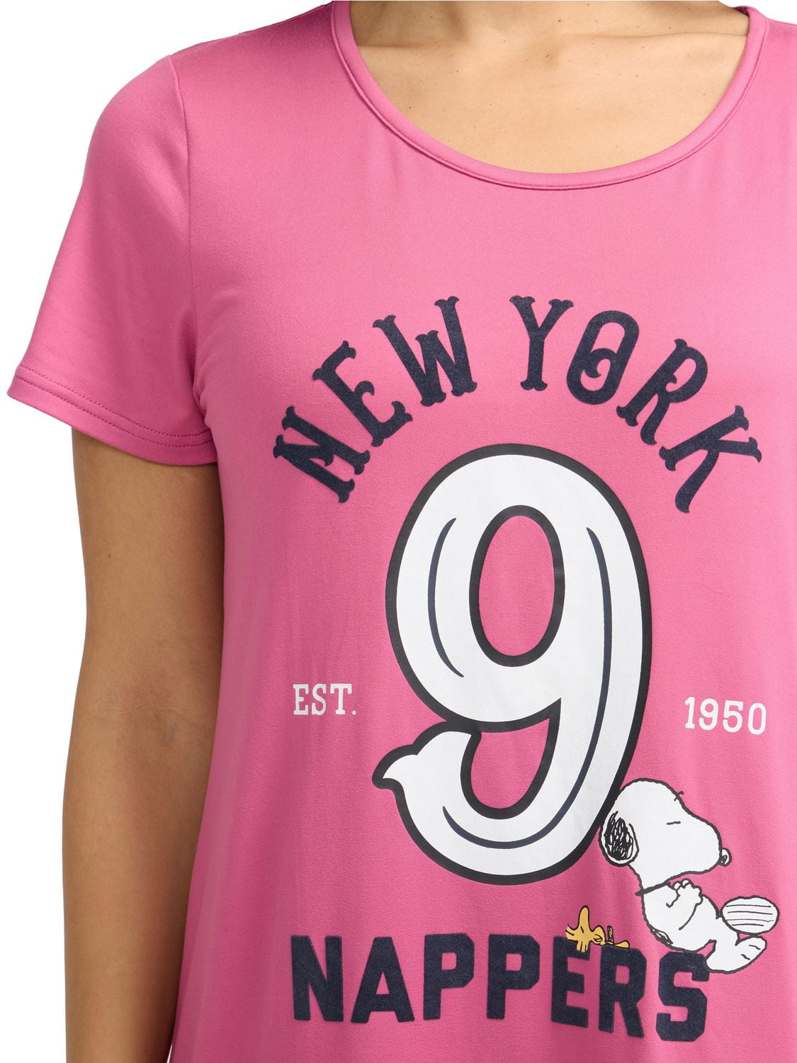 Chemise de nuit à manches courtes pour femmes Peanuts - exclusivité en ligne