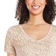 thumbnail image 4 of George Women's Voop Neckline Tee, 4 of 6
