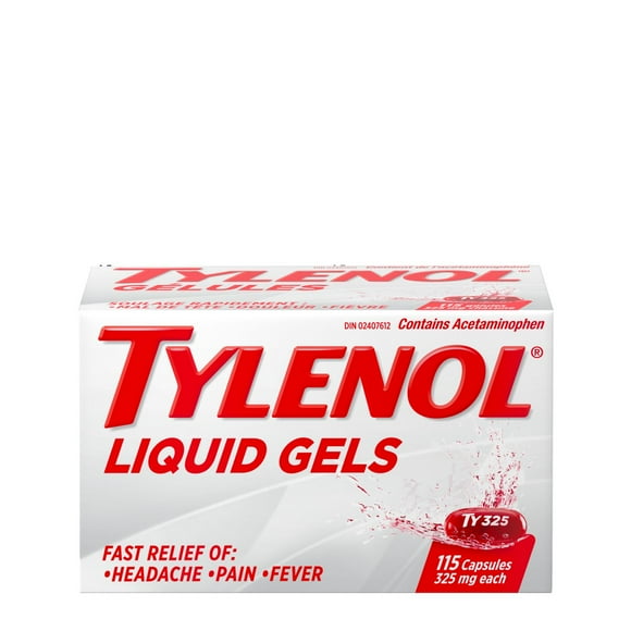 Tylenol Gelules 325 mg, 115 gélules