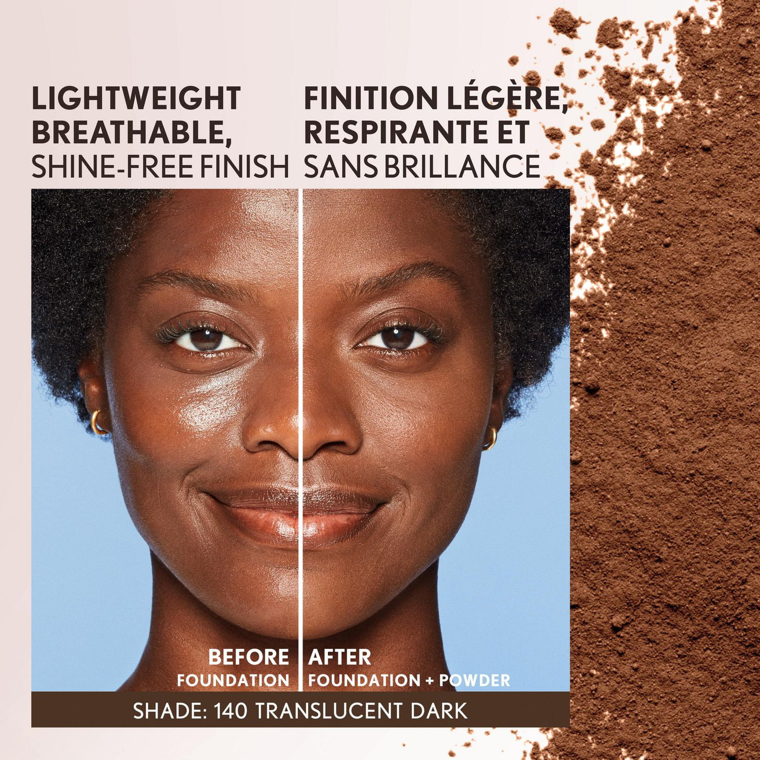 COVERGIRL Clean Invisible Loose Powder, 100% natural origin pigments & only 15 essential non-clogging ingredients, lightweight, breathable formula, Talc & Fragrance Free