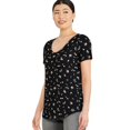 thumbnail image 2 of George Women's Voop Neckline Tee, 2 of 6