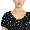 thumbnail image 4 of George Women's Voop Neckline Tee, 4 of 6