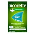 thumbnail image 1 of Nicorette Peppermint Gum, 2 mg, Quit Smoking, Nicotine Gum, Smoking Cessation Aid, NRT, Reduce Cravings, 105 pieces, 1 of 9