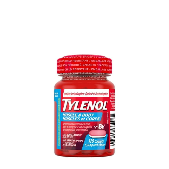 Tylenol Douleurs musculaires et courbatures, 100 caplets