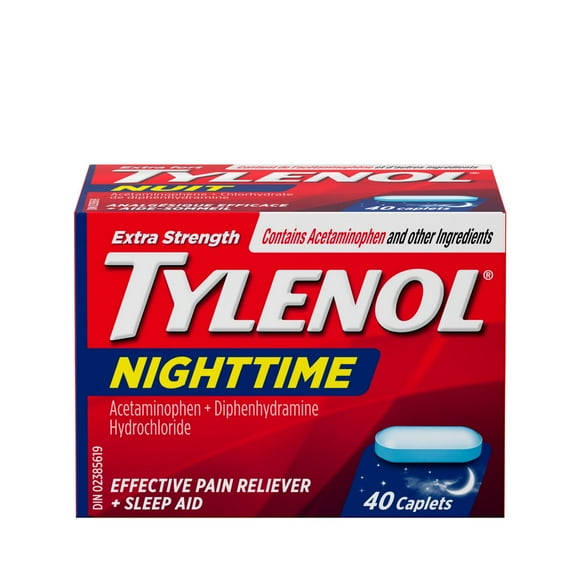 Tylenol Extra Strength Nighttime Pain Relief & Sleep Aid, 40 count