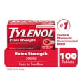 thumbnail image 1 of Tylenol Extra Strength Pain Relief Acetaminophen 500mg EZTabs, 100 Count, 1 of 9