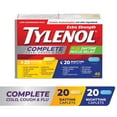 thumbnail image 1 of Tylenol Extra Strength Complete Cold, Cough & Flu Caplets, Day & Night, Convenience Pack, Relieves Cough Cold & Flu symptoms, 40 Caplets, 1 of 8