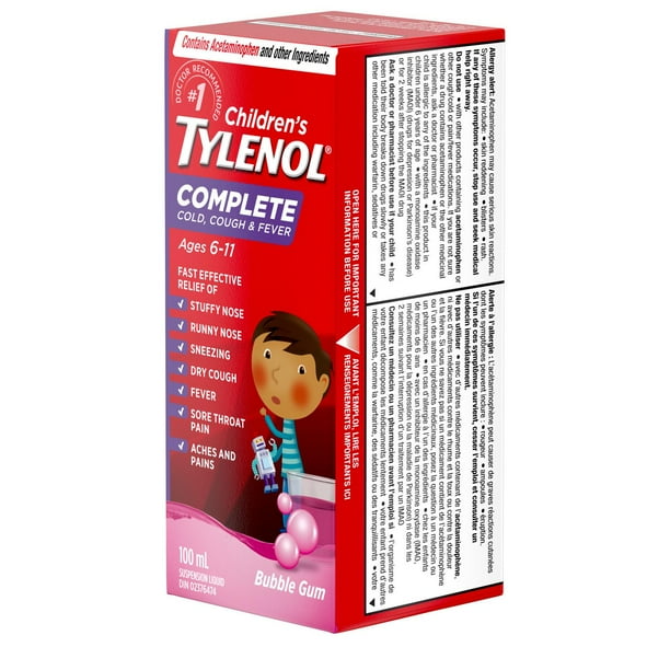 TYLENOL® Rhume et toux, pour enfants