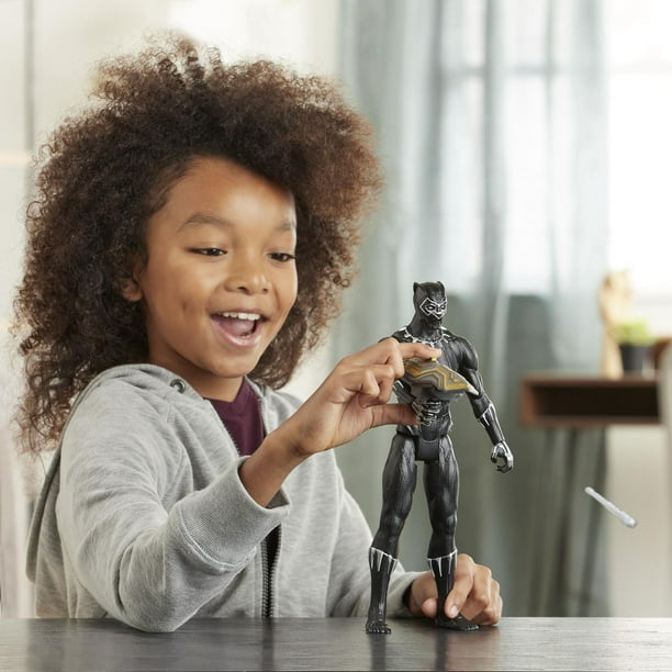 Marvel Mattel Peluche Black Panther 20 Cm, Jouet à Collectionner