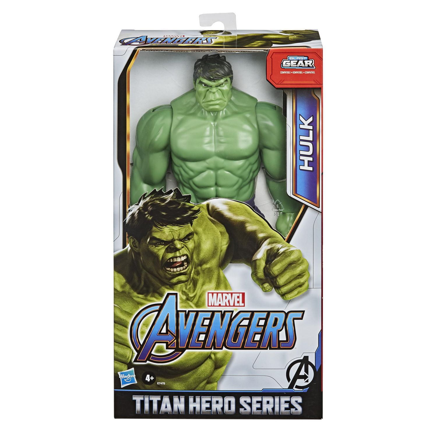 Marvel Avengers Titan Hero Series Blast Gear Deluxe Hulk Action Figure Walmart