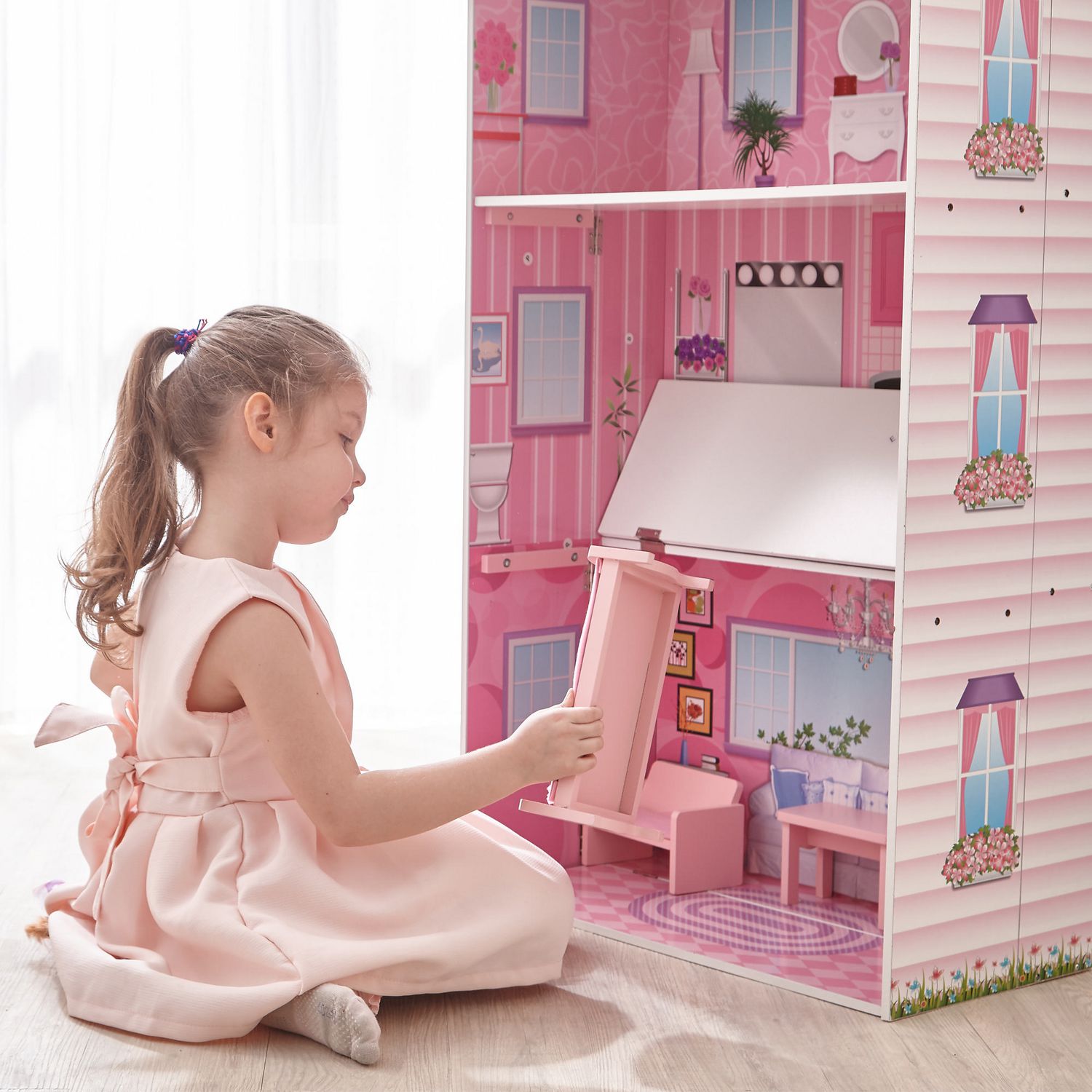 Glamour shop mansion dollhouse