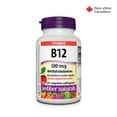 thumbnail image 2 of Webber Naturals® Vitamin B12 Methylcobalamin, Natural Cherry Flavour, 500 mcg, 2 of 9