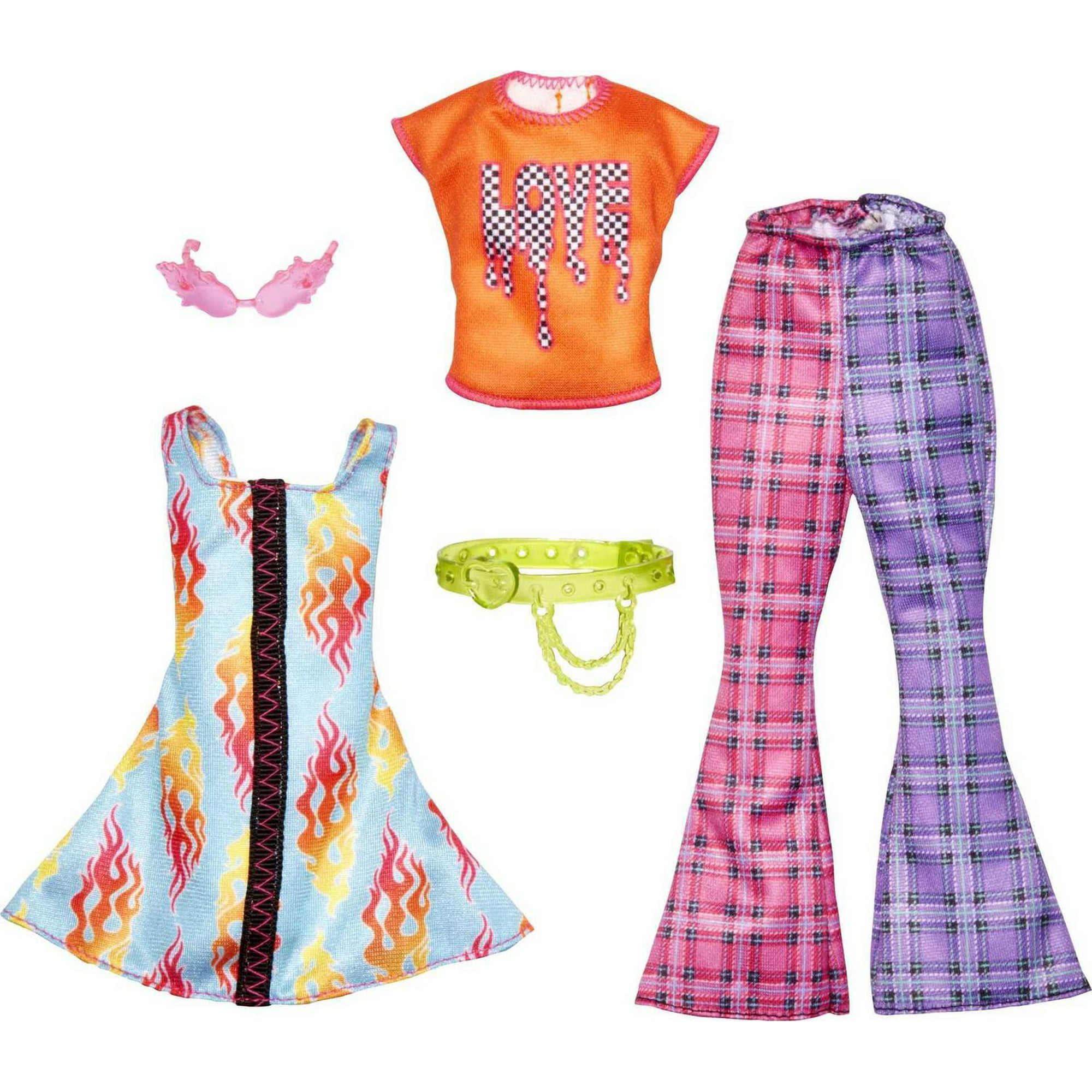 Barbie Clothes, Rocker-Themed Fashion and Accessory 2-Pack for