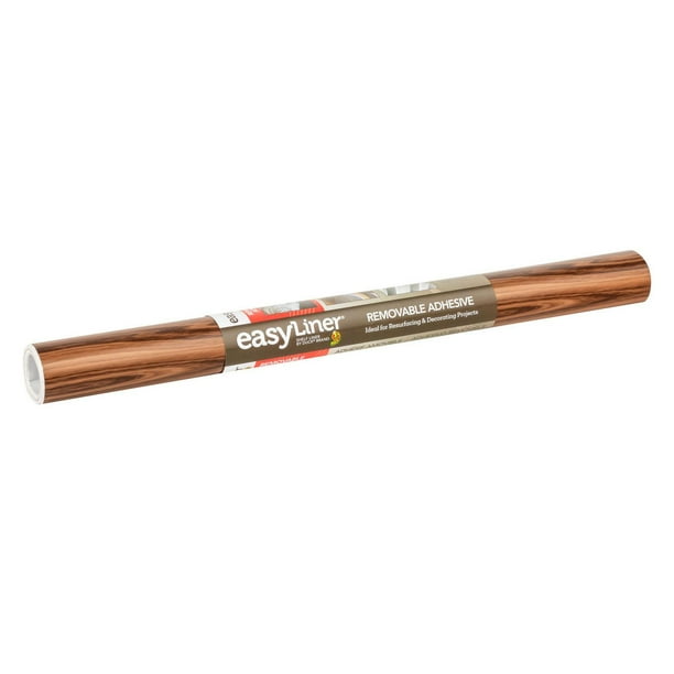 EasyLiner® Adhesive Surfaces Shelf Liner - Dark Oak, 20 in. x 20 ft ...