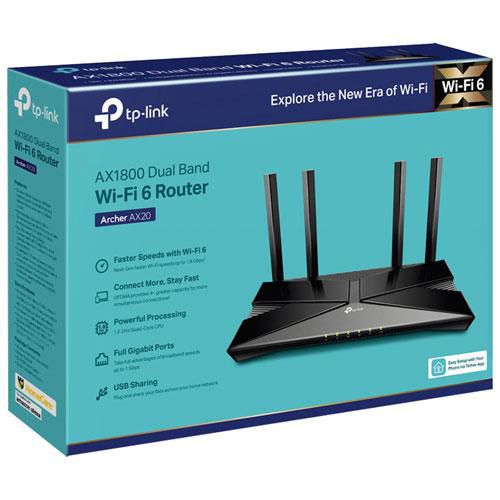 TP-Link Archer AX20 AX1800 Dual-Band Wi-Fi 6 Router - Walmart.ca