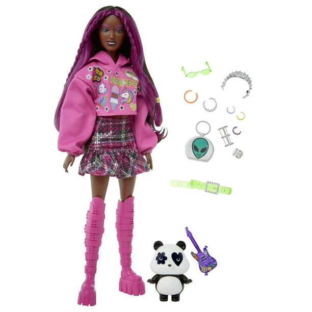 Mattel Barbie Extra Doll #18 with 15 Styling Pieces & Pet - BRAND NEW 2022