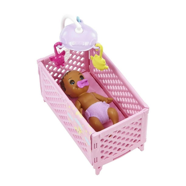 Barbie –Brooklyn –Coffret de jeu –Poupée Coiffeuse et 14 accessoires Âges  3+ 