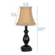 Lampe décorative hometrends en brun clair et bronze Feux spéciaux – image 2 sur 4