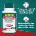 thumbnail image 3 of Genacol Fast Action – Natural Relief with Analgesic Effects for Muscle, Joint & Menstrual Pain, 60 Softgels (30 Doses), 3 of 8