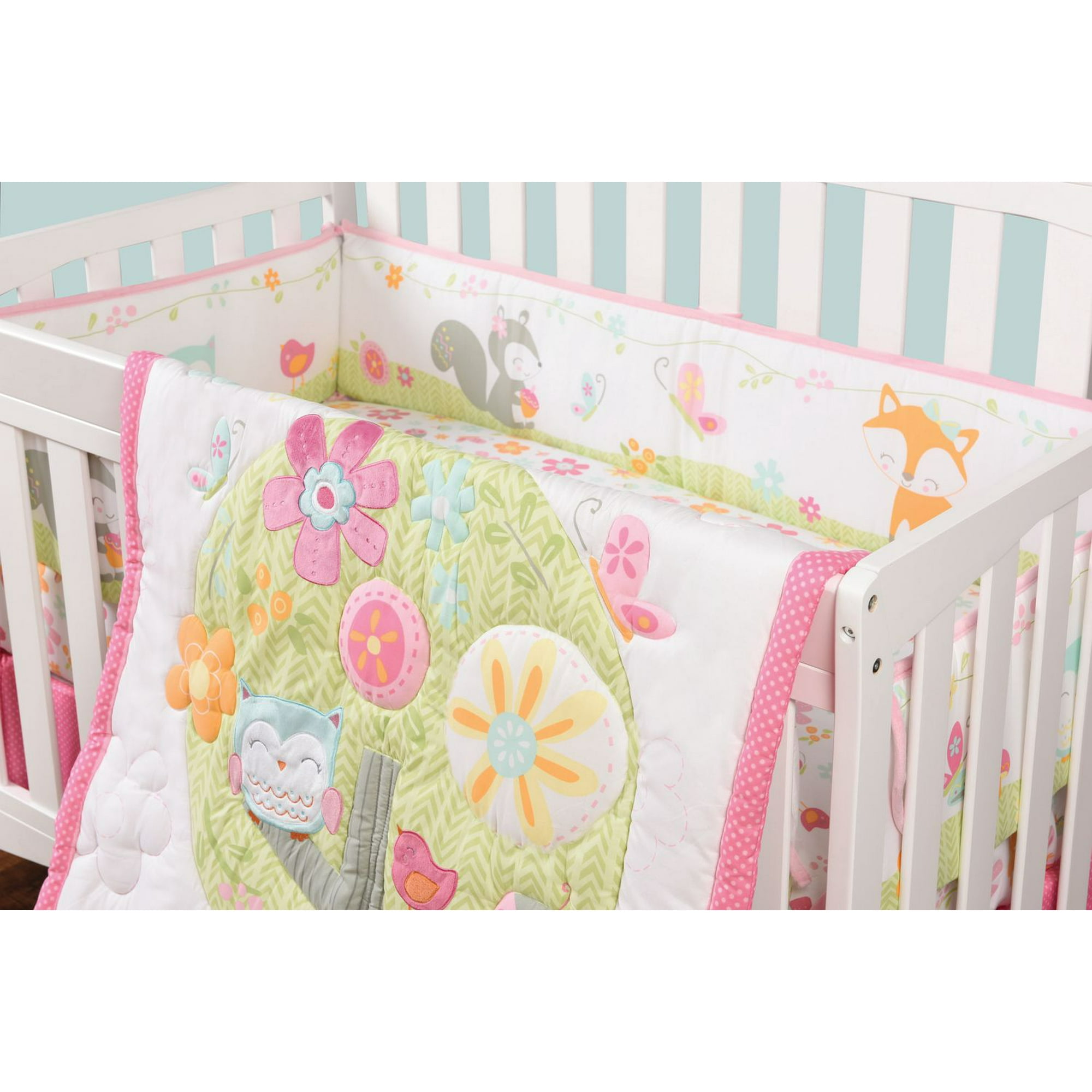 Babyhug 100% Cotton Crib Bumper Monkey Print Regular - Multicolor