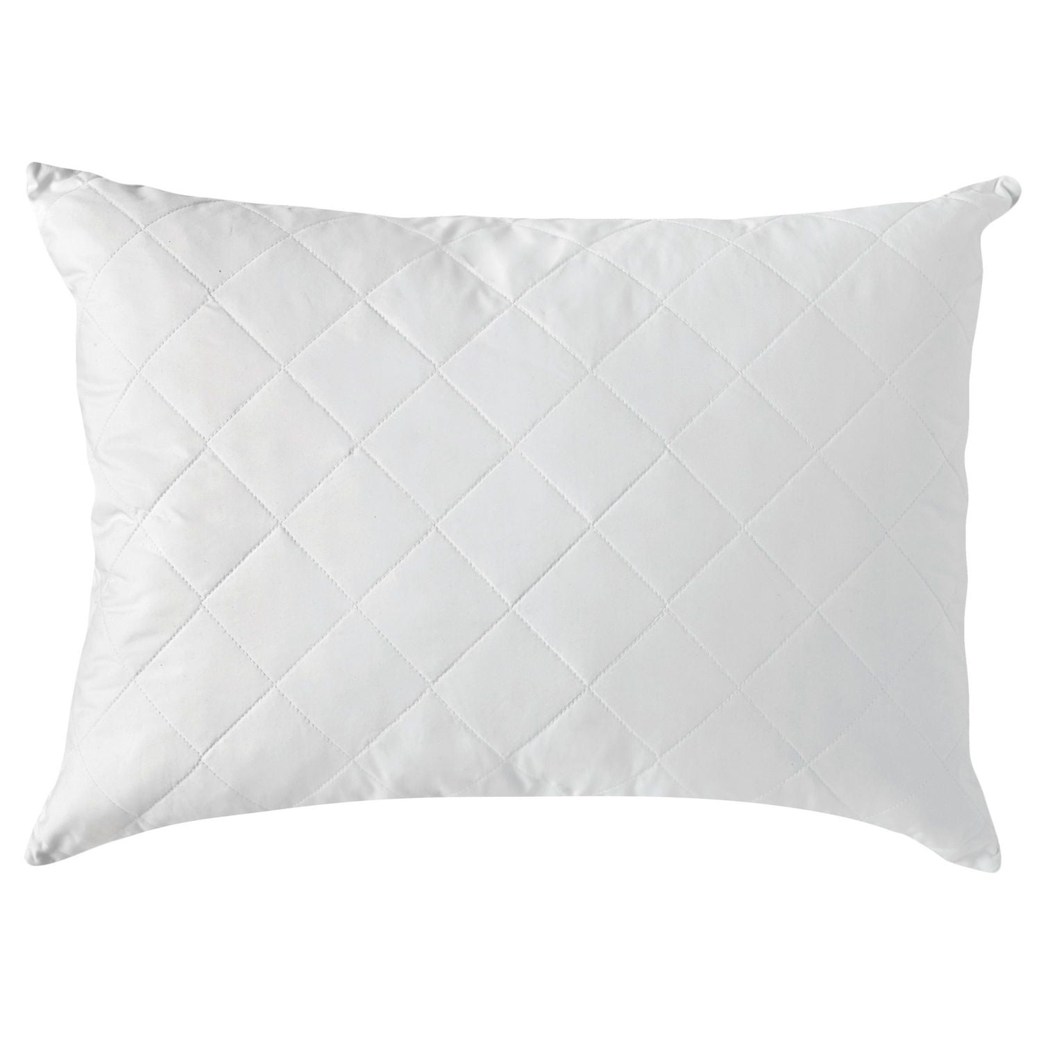 Sealy Luxe Support Quilted Soft Cotton Cover Feather Filled Bed Pillow