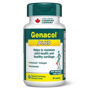 Genacol Plus – Glucosamine, AminoLock Collagen for Joints, 90 Capsules (30 Day-Supply)