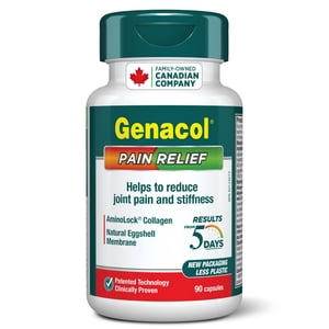 Genacol Pain Relief – Natural Eggshell Membrane, AminoLock Collagen for Joints, 90 capsules (30 Day-Supply)