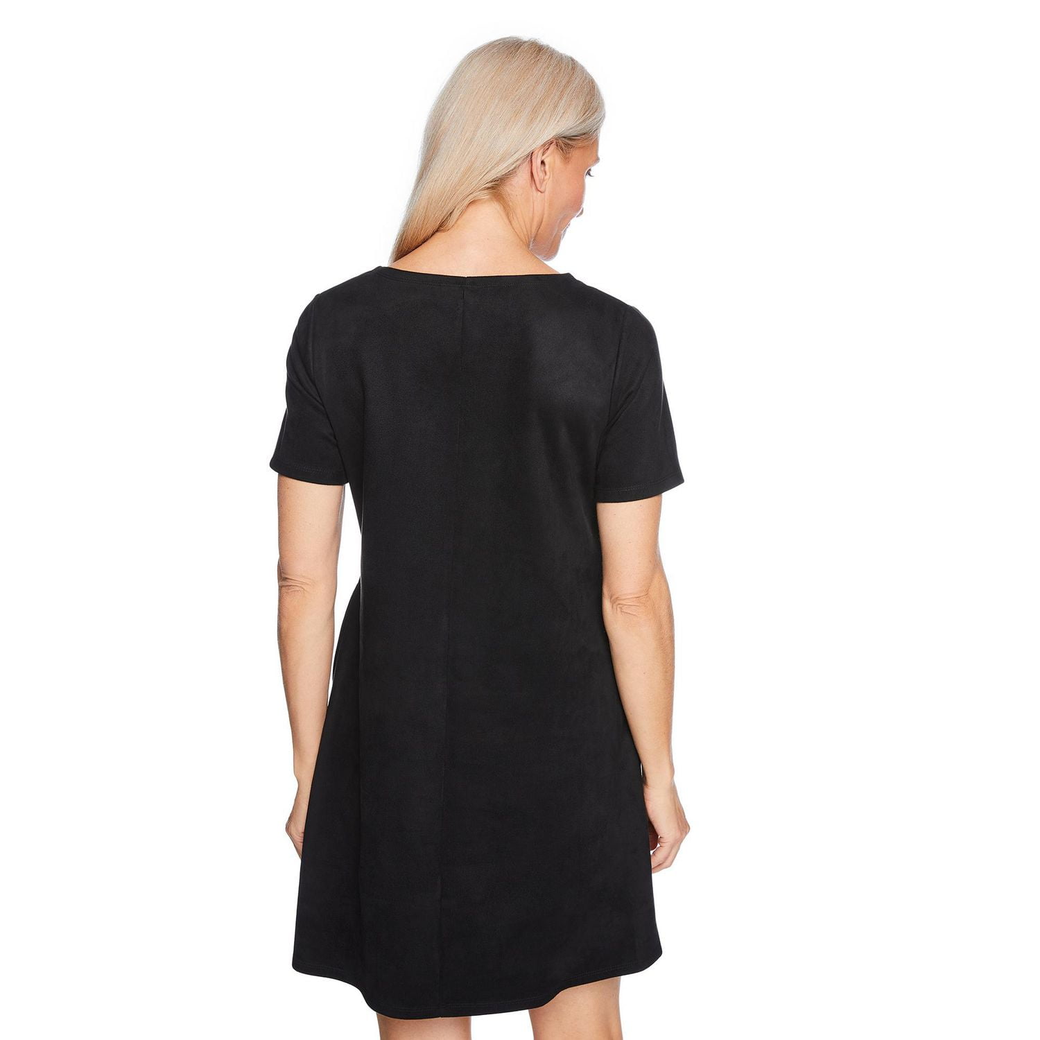 Black store suede dress