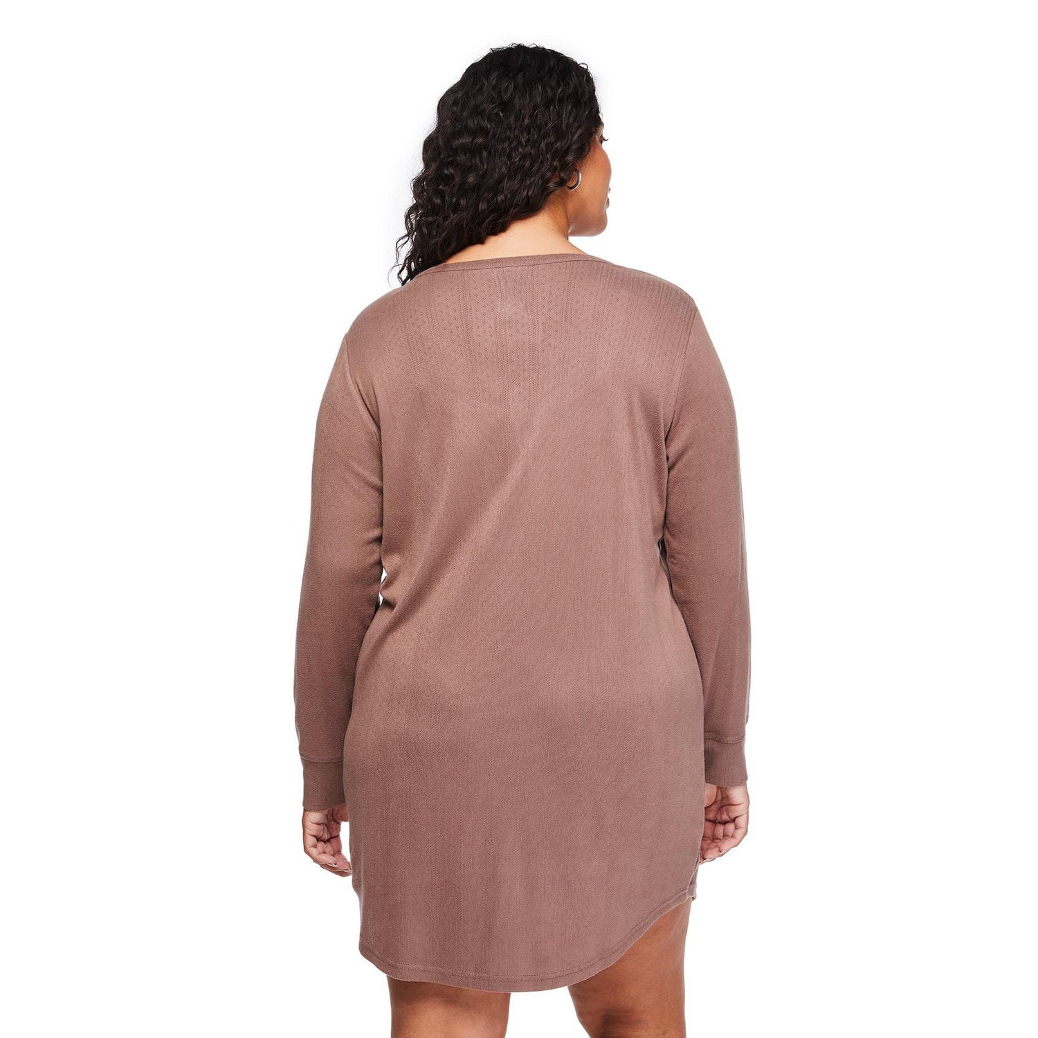 George Women's Plus Henley Nightshirt