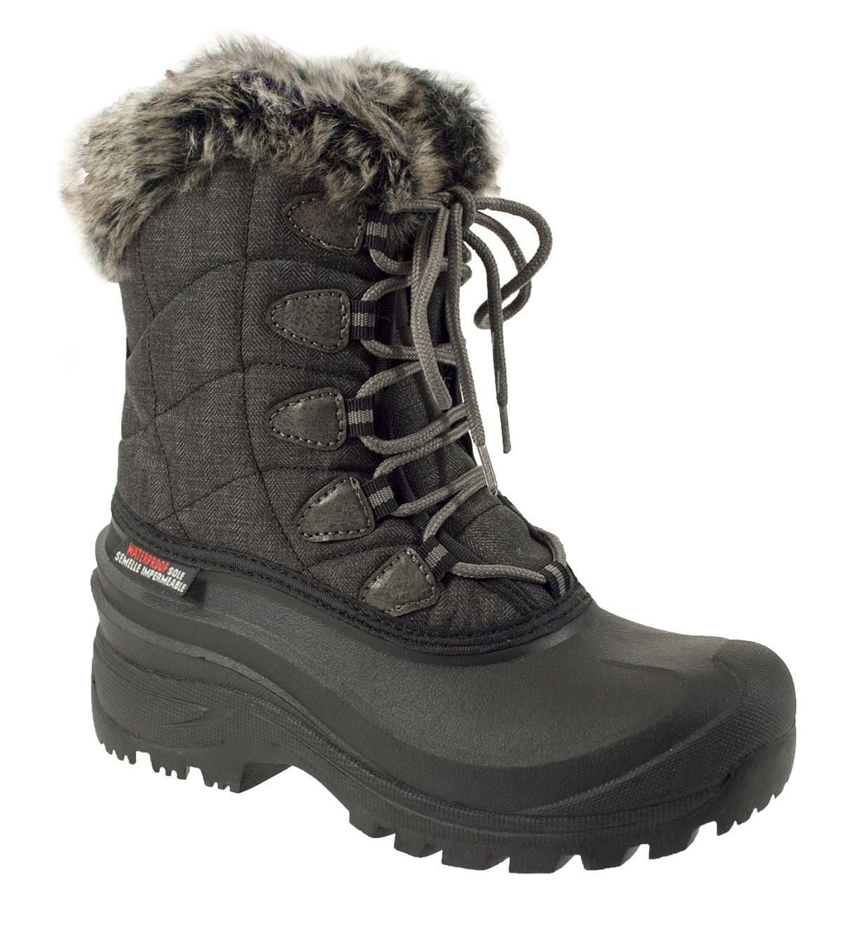 Ice Fields Ladies ‘Puff’ Lace Up Winter Boots