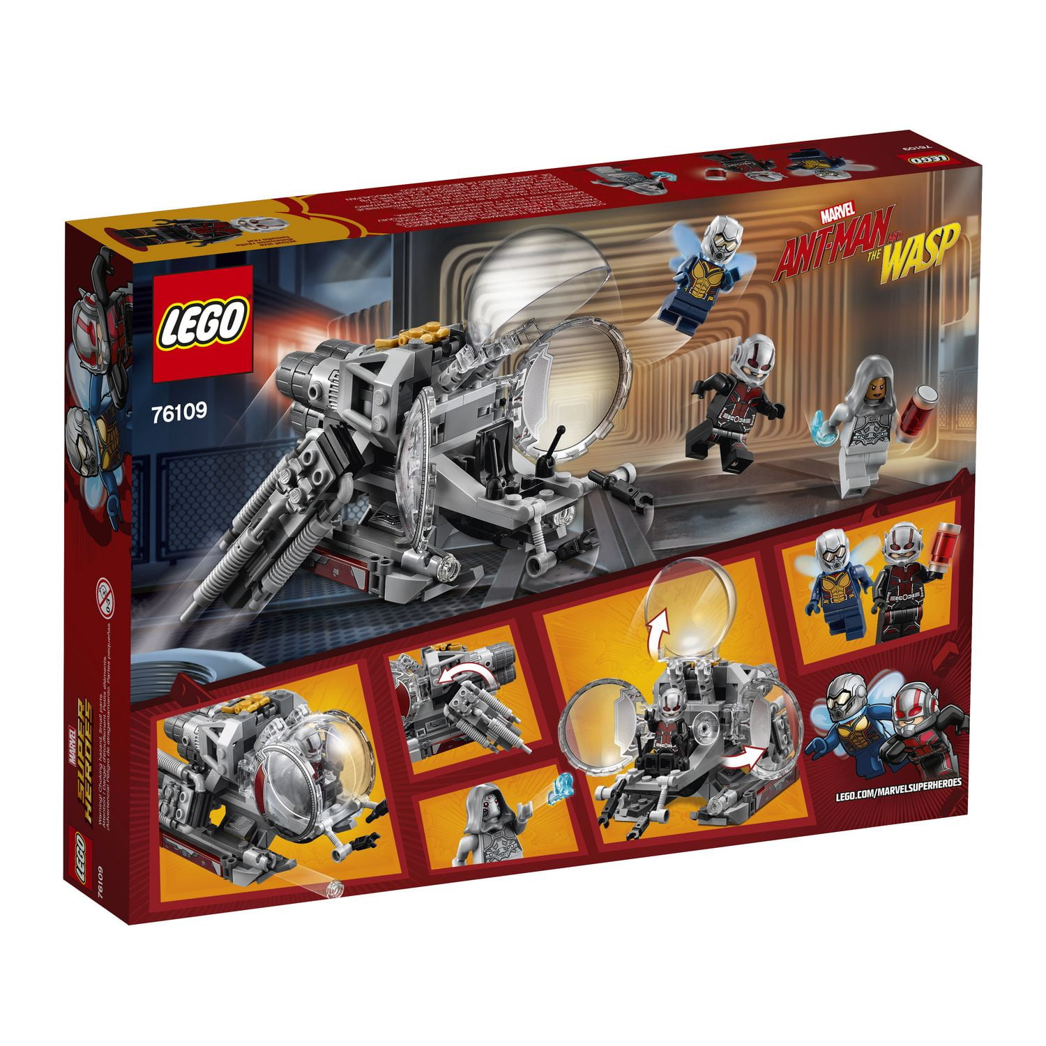 LEGO Marvel Super Heroes Ant Man and the Wasp movie Quantum Realm Explorers 76109 Building Kit 200 Piece Walmart